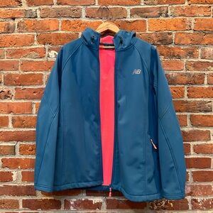 New Balance Teal Jacket with Coral Interior